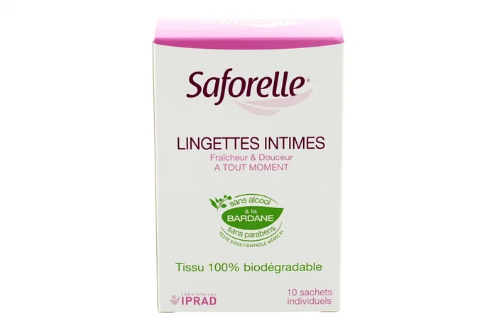 10 lingettes intimes sachet individuel