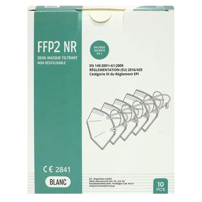 10 masques EPI FFP2 NR