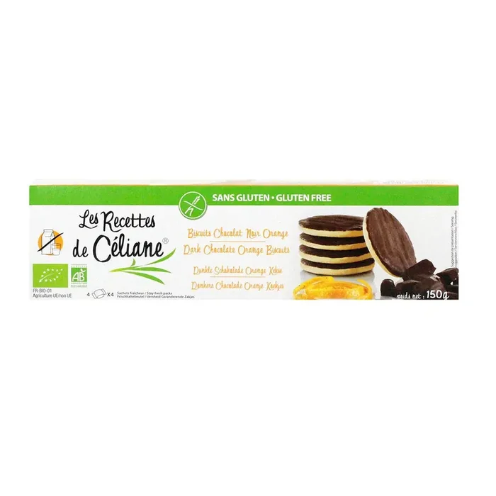 16 Biscuits chocolat noir orange