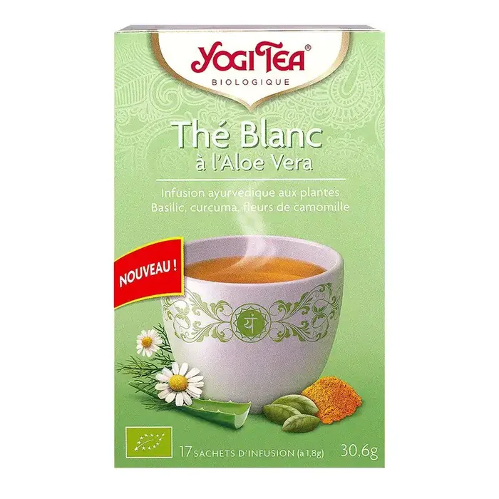 17 Infusions thé blanc à l‘aloé vera