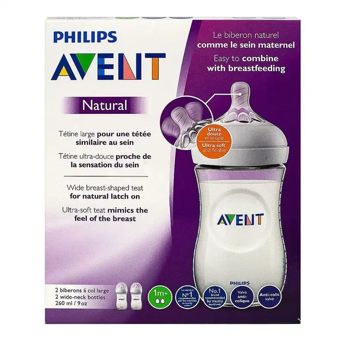 2 biberons Natural 1m+ 260ml