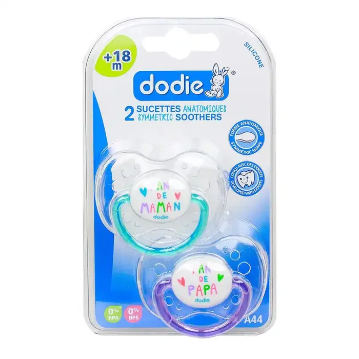 2 Sucettes anatomiques +18 mois « Fan de »