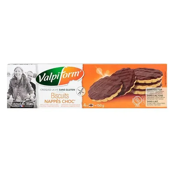 20 biscuits nappés Choc‘ 150g