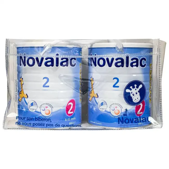 2ème âge lait poudre bébé 6-12M 2x800g