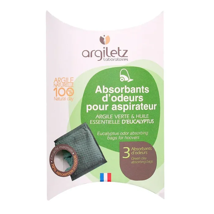 3 absorbants d‘odeur pour aspirateur eucalyptus