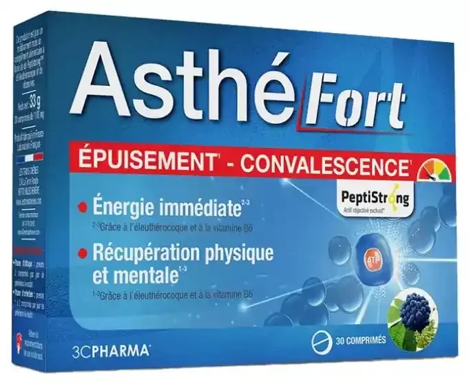 3C Pharma Asthéfort® – Épuisement/Convalescence – 30 Comprimés