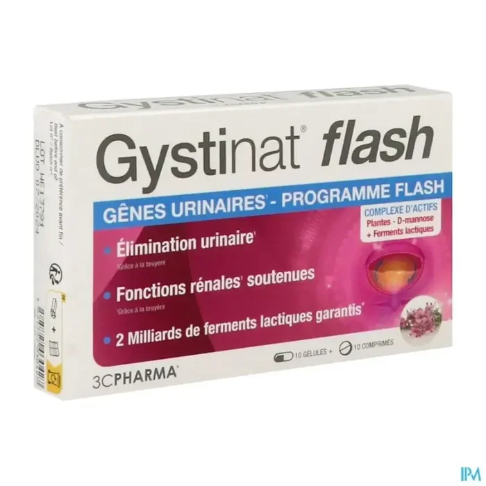 3c pharma gystinat flash comprimé 10 + gélule 10