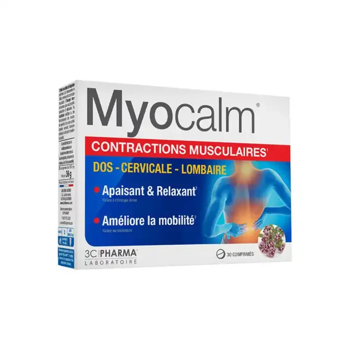 3C Pharma Myocalm Contractions Musculaires 30 Comprimes