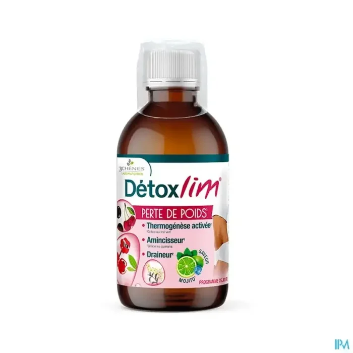 3chenes detoxlim perte de poids solution buvable 500ml