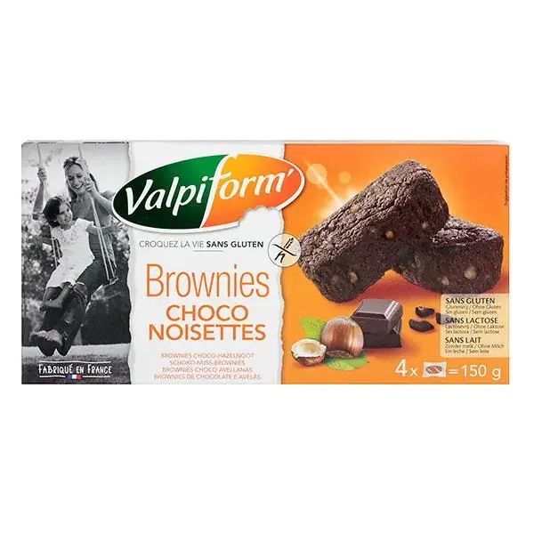 4 brownies choco-noisettes 150g