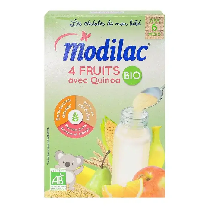 4 fruits et Quinoa Bio dès 6 mois 230g