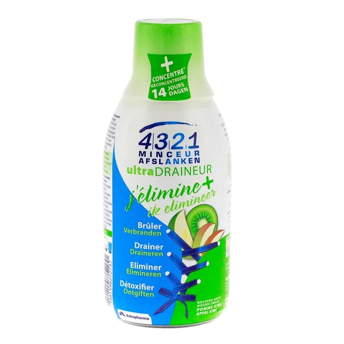 4321 minceur ultra draineur 280ml pomme kiwi