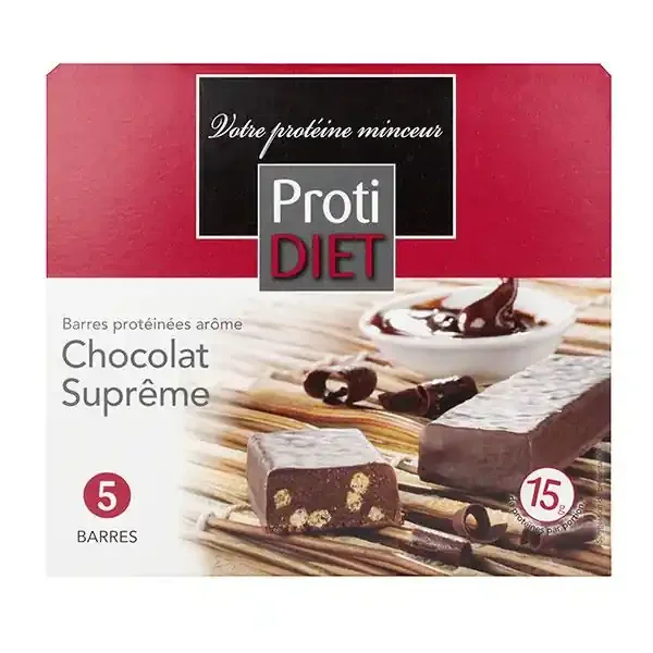 5 Barres protéinées chocolat suprême