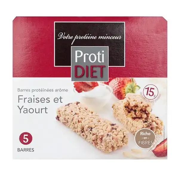 5 Barres protéinées fraise & yaourt