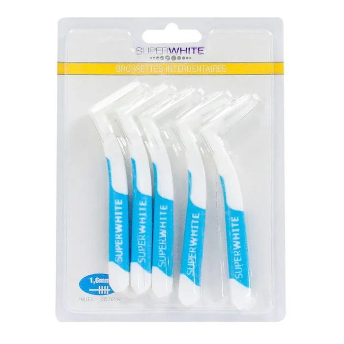 5 brossettes interdentaires taille 1 à 5 1,6mm (taille 5)