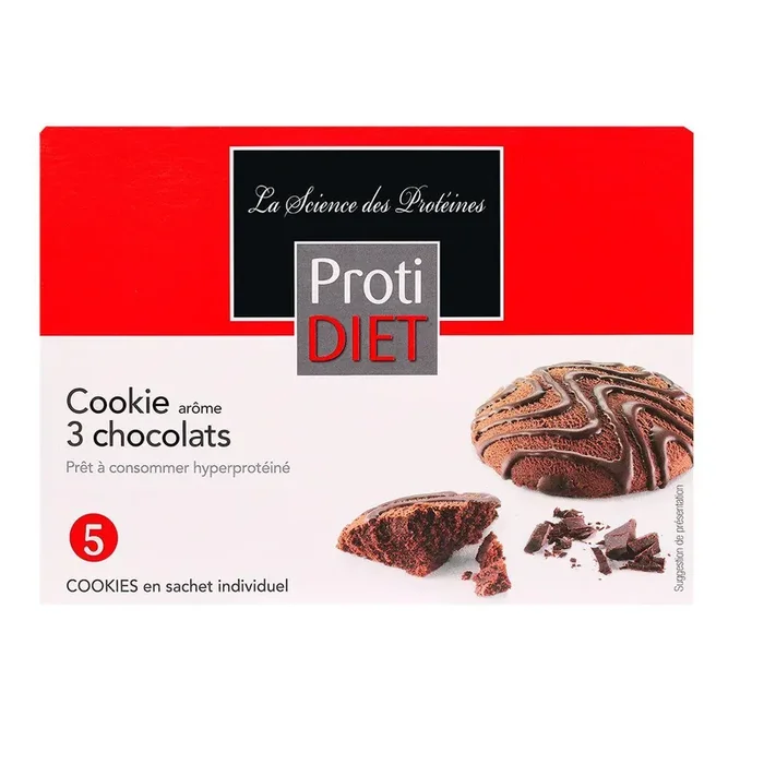 5 Cookies arôme 3 chocolats