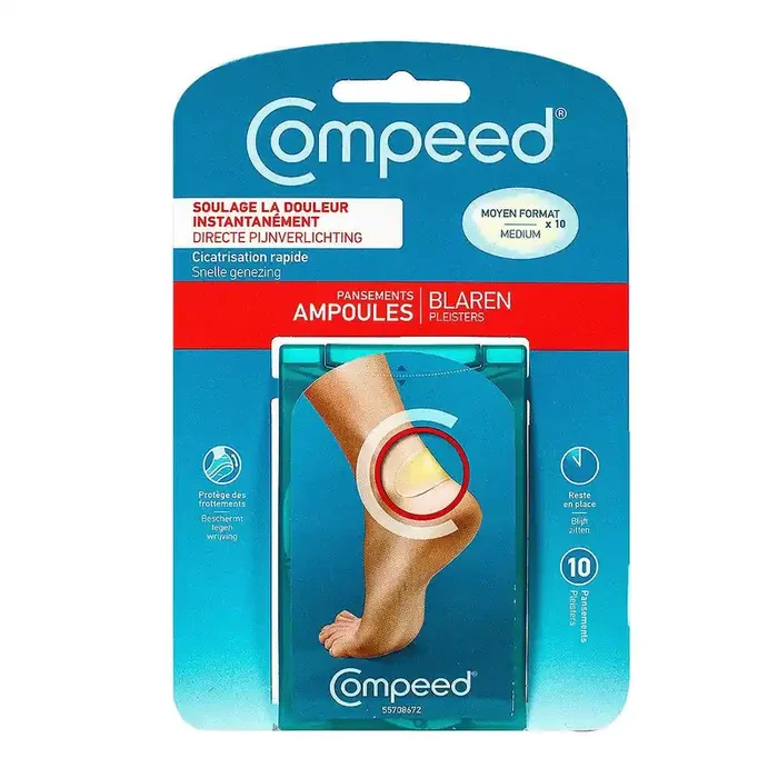 5 pansements ampoules moyen format