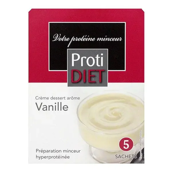 5 Sachets crème dessert vanille