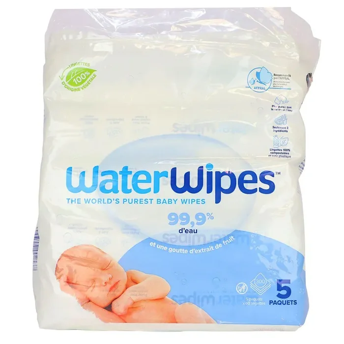 5 x 60 lingettes bébé