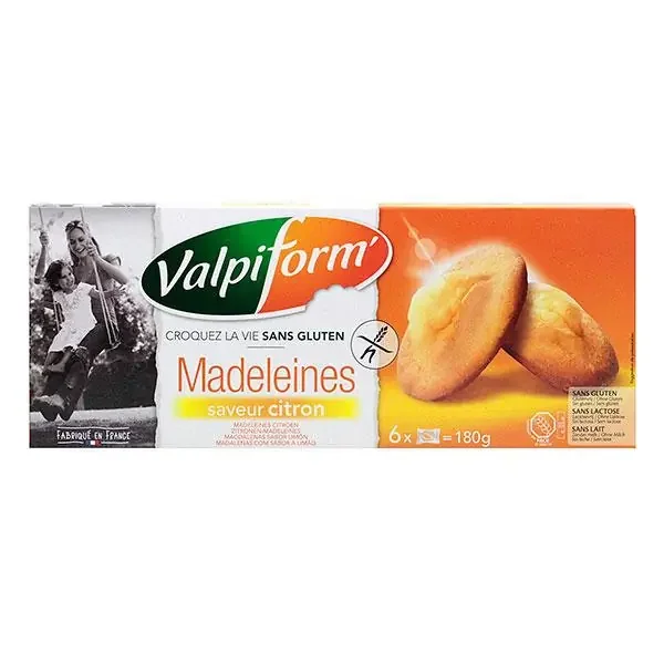 6 madeleines saveur citron 180g