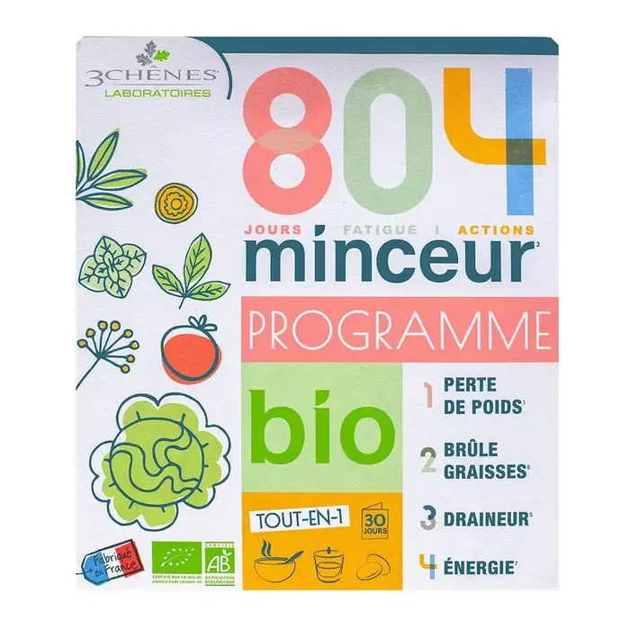 804 Programme minceur bio tout-en-un 30 jours