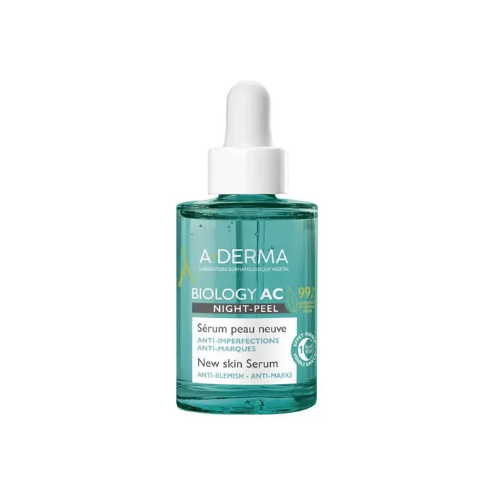 A-Derma Biology AC Night-Peel serum anti-imperfections 30ml
