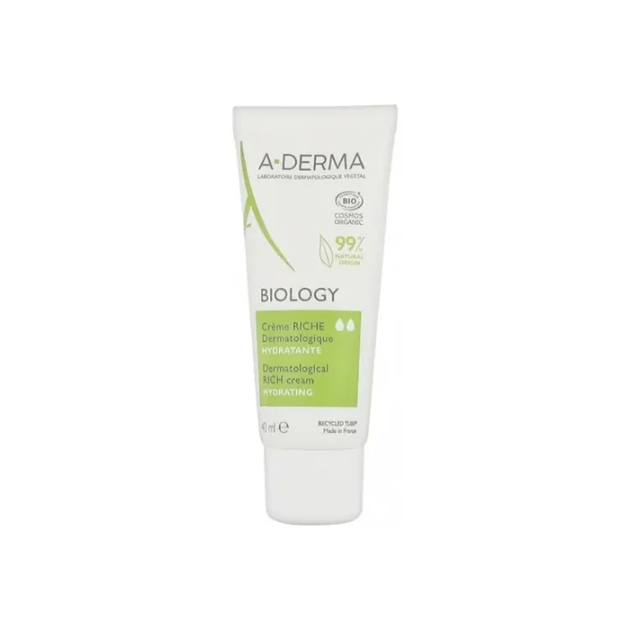 A-Derma Biology creme riche dermatologique hydratante bio 40ml