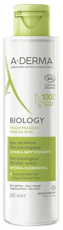 A-Derma Biology Eau Micellaire Dermatologique Hydra Nettoyante Bio 200 ml