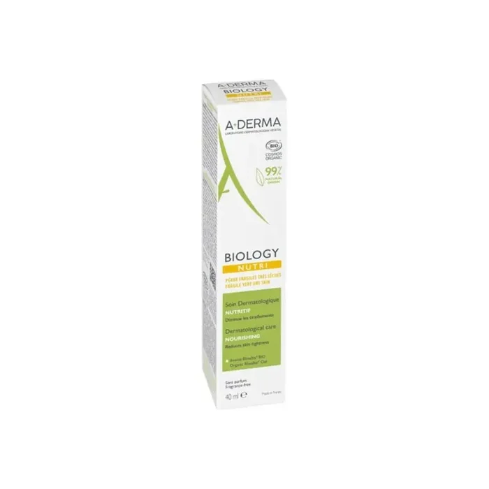 A-Derma Biology Nutri soin dermatologique nutritif bio 40ml