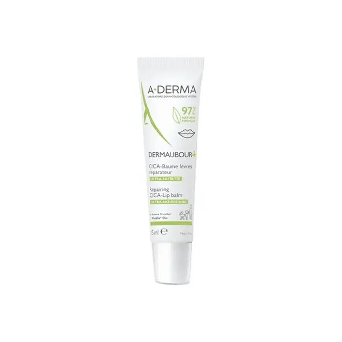 A-Derma Dermalibour + cica-baume levres reparateur 15ml