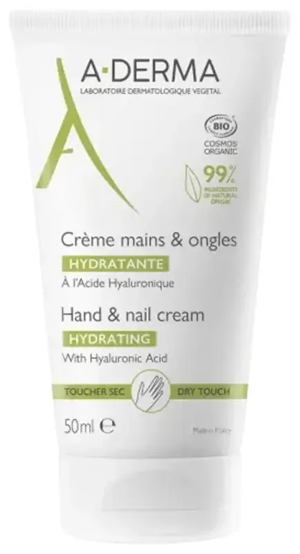 A-Derma Les Indispensables Crème Mains & Ongles Hydratante 50 ml