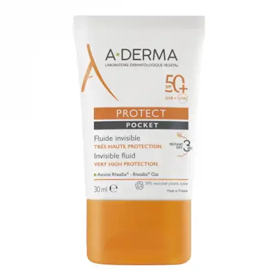 A-Derma Protect Fluide solaire invisible pocket SPF50+