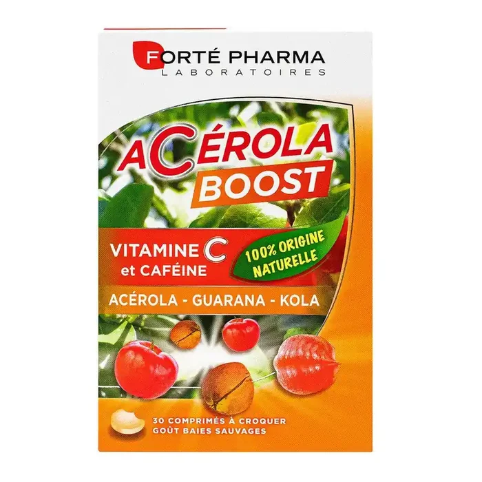 Acérola Boost 30 comprimés acérola guarana kola