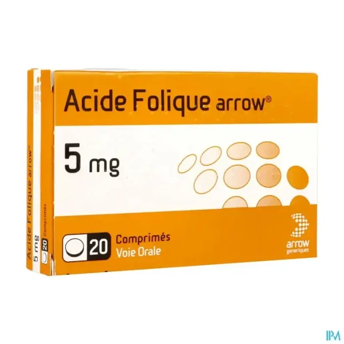 Acide folique arrow 5mg comprimé 20