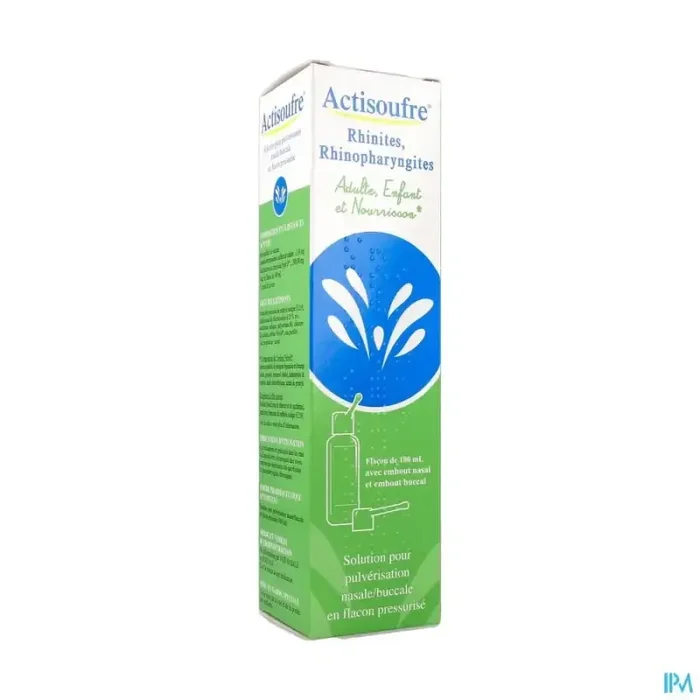 Actisoufre solution pour pulverisation nasale buccale 100ml