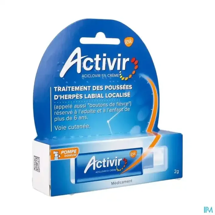 Activir 5% crème pompe doseuse 2g