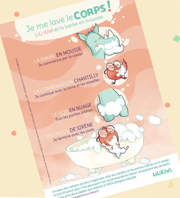 Affiche JE ME LAVE LE CORPS