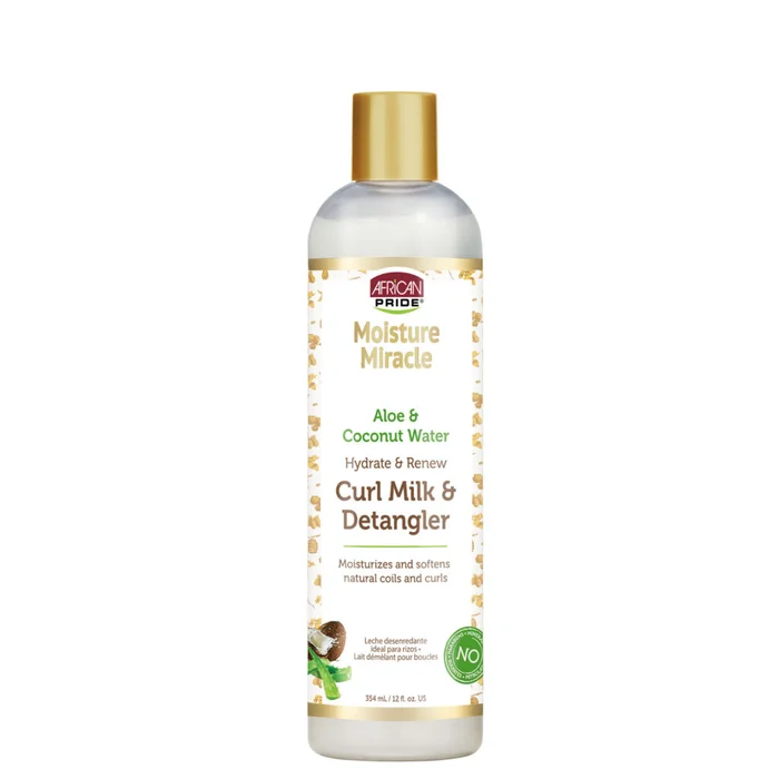 African Pride Moisture Miracle Lait pour Boucles & Démêlant 354ml