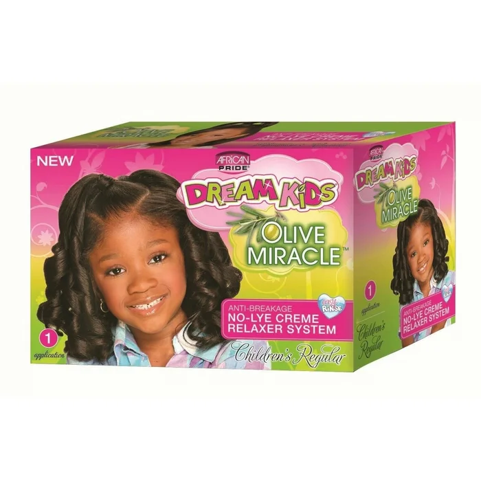 AFRICAN PRIDE OLIVE MIRACLE DREAM KIDS≡ Kit Défrisant Pour Enfant “Normal”
