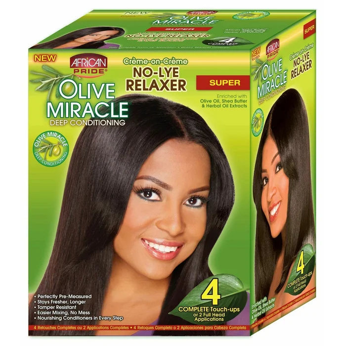 AFRICAN PRIDE OLIVE MIRACLE ≡ Kit De Lissage Profond Pack 4 “Super”