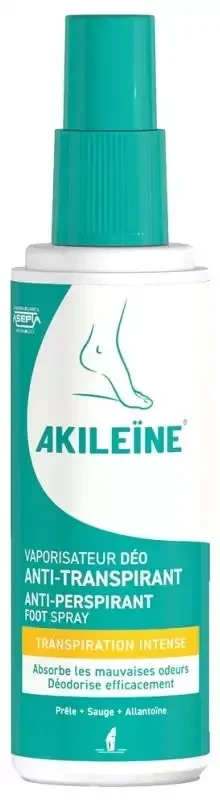 Akileïne Anti-Transpirant Pieds Spray 100 ml