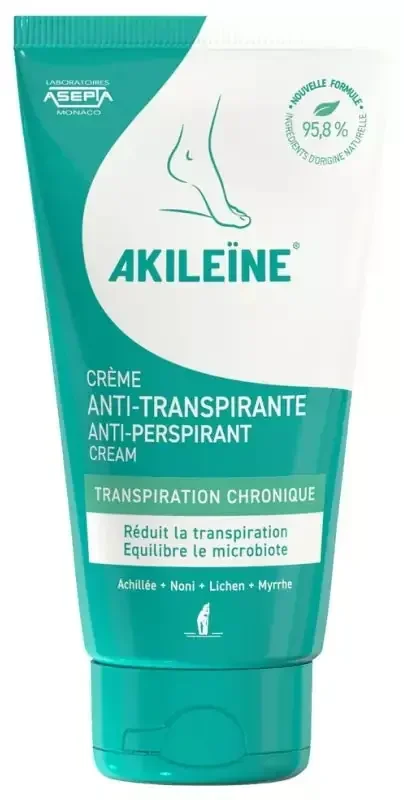 Akileïne Crème Anti-Transpirante Transpiration Chronique 75 ml