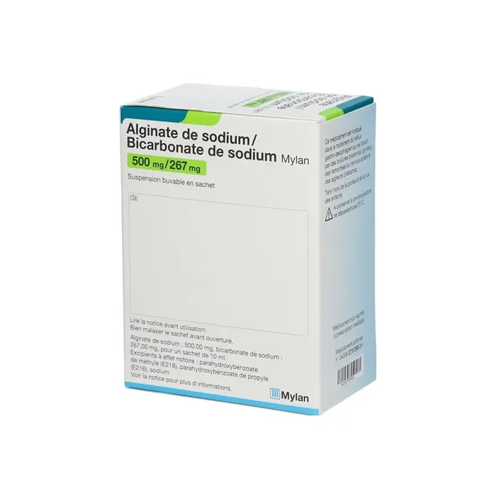 Alginate de sodium/Bicarbonate de sodium 500mg/267mg 24 sachets de 10ml