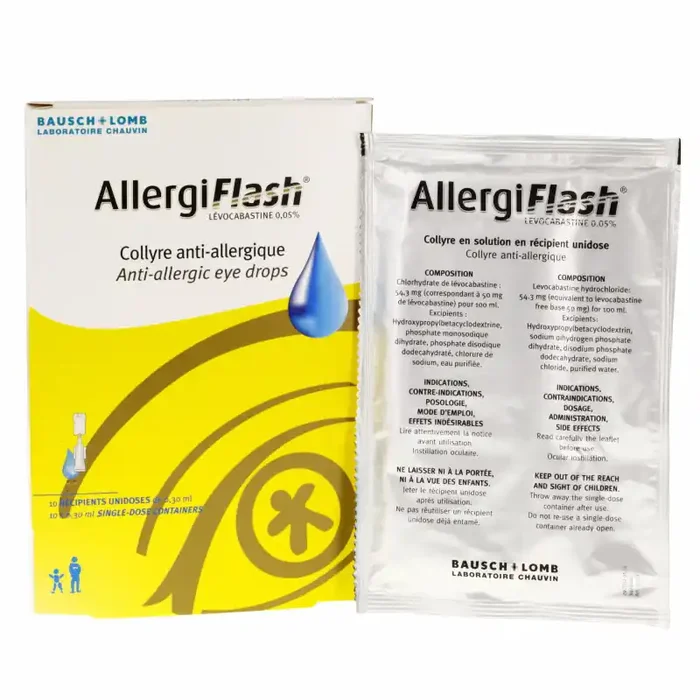ALLERGIFLASH COLLYRE ANTI ALLERGIQUE 10X0.30ML BAUSCH & LOMB