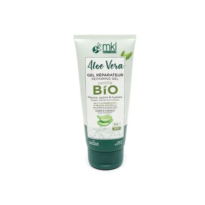 ALOÉ VERA BIO GEL RÉPARATEUR CORPS CHEVEUX 200ML MKL GREEN NATURE