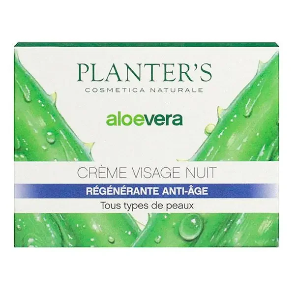 Aloe vera crème nuit visage régénérante 50ml