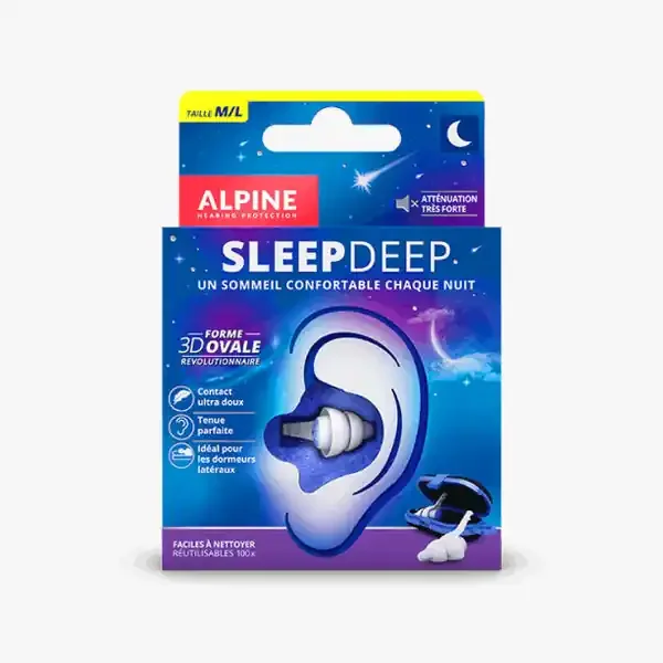 Alpine Sleepdeep Protection Auditive Sommeil Profond Taille M/L