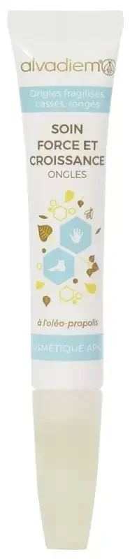 Alvadiem Soin Force et Croissance Ongles Tube Pinceau 10 ml