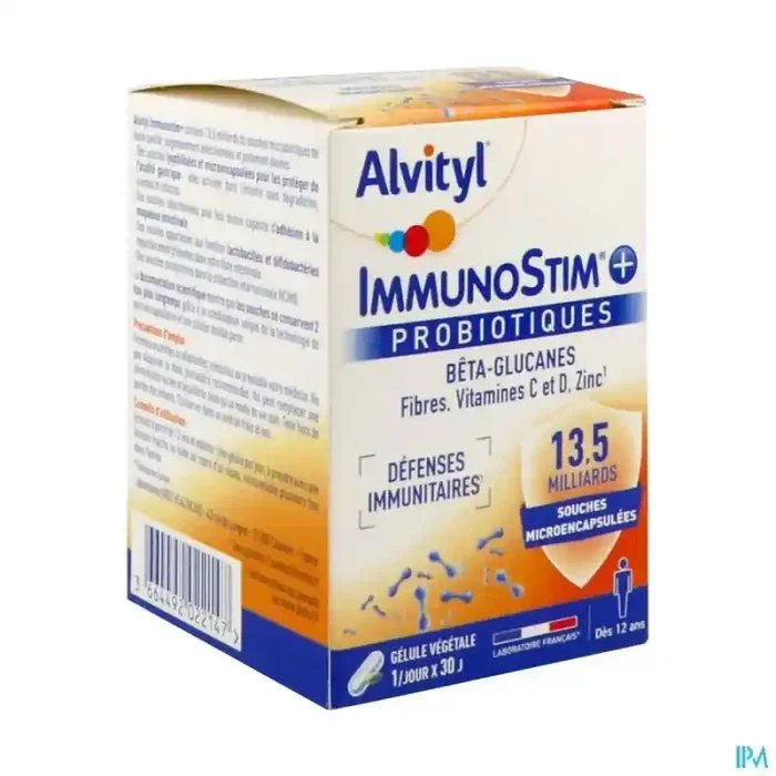 Alvityl immunostim+ probiotiques gélule 30