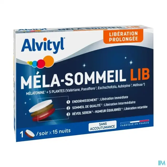 Alvityl mela sommeil lib comprimé 15